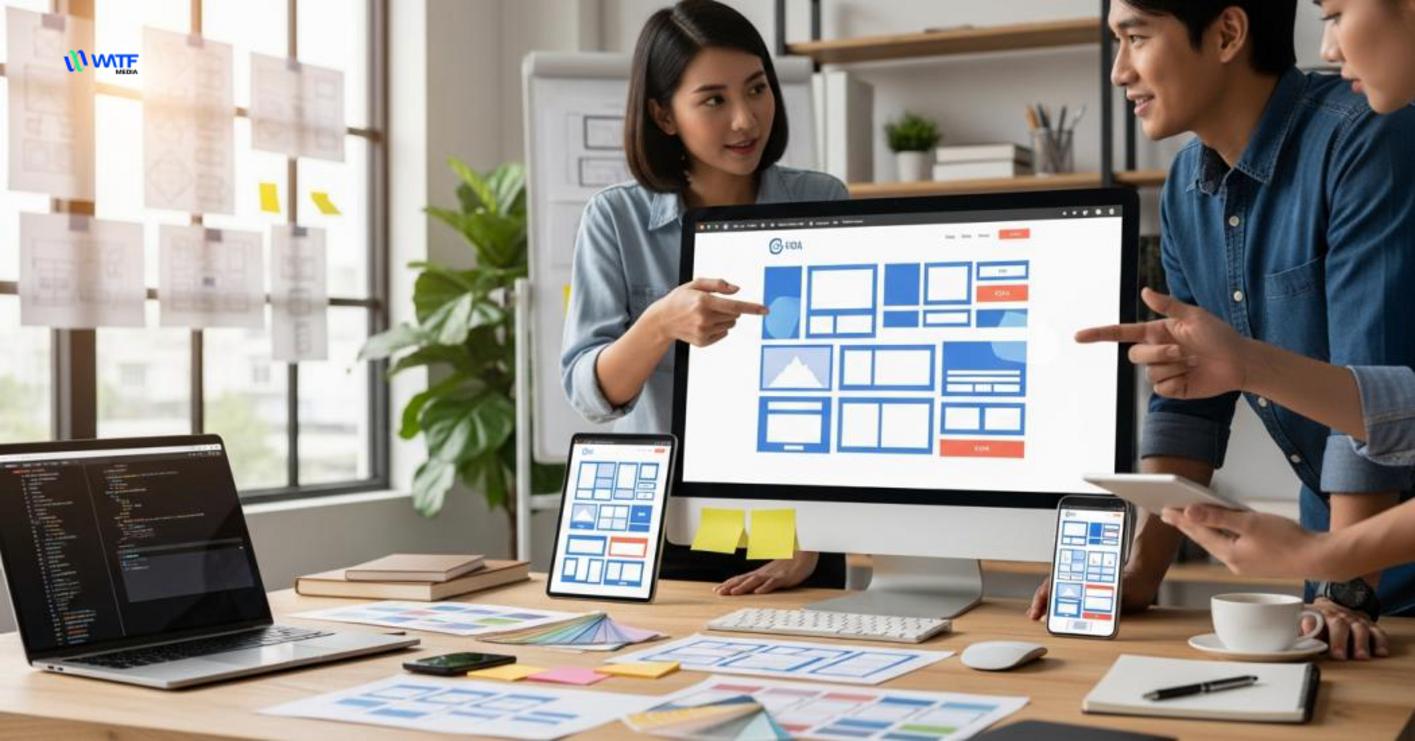 Giao diện web là điểm chạm đầu tiên giữa thương hiệu và khách hàng