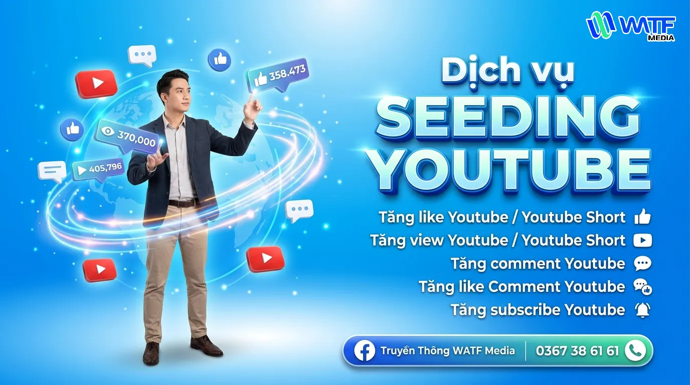Dịch Vụ Seeding Đa Kênh Chuyên Nghiệp, Giá Tốt 1 Dịch vụ seeding YouTube hỗ trợ tăng view, comment và subscribe nhằm xây dựng kênh phát triển ổn định