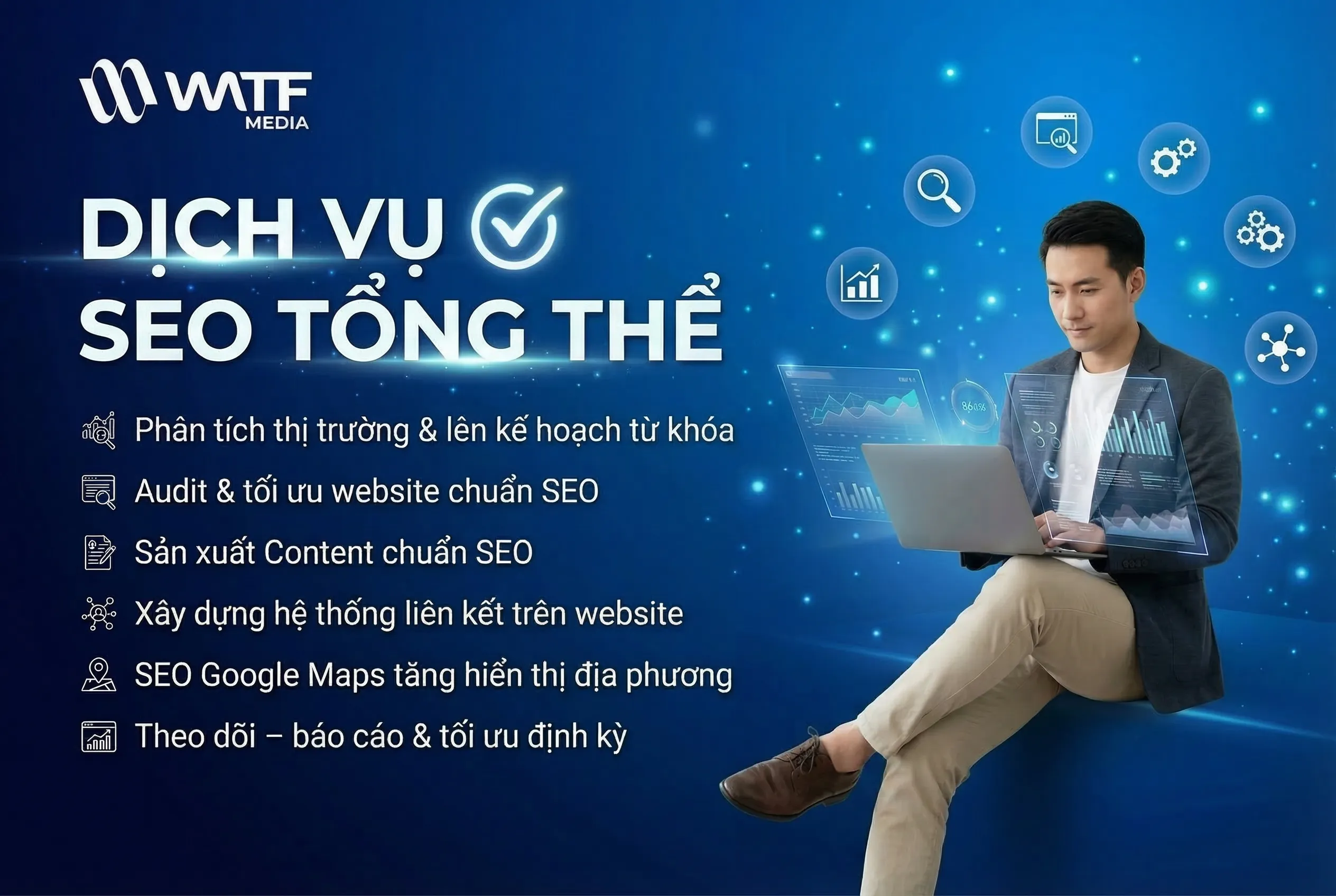 WATF MEDIA cung cấp dịch vụ viết bài SEO chuyên nghiệp, giúp website tăng trưởng bền vững và tiếp cận đúng khách hàng mục tiêu