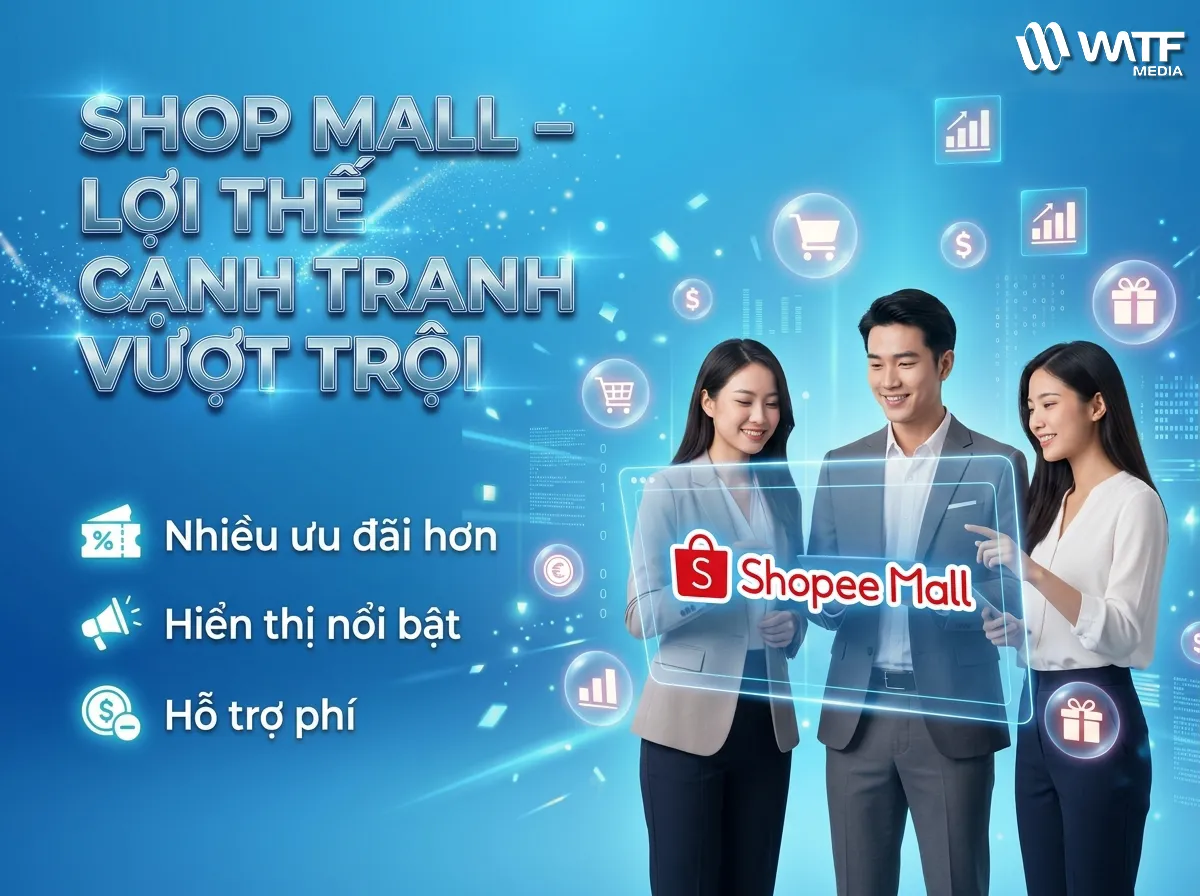 Shopee Mall giúp nhà bán tăng hiển thị, tham gia ưu đãi lớn và cải thiện uy tín, từ đó thúc đẩy doanh số hiệu quả