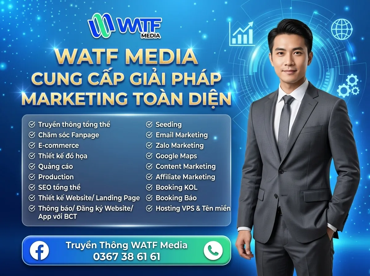WATF triển khai đa dạng các hạng mục Marketing tùy theo thỏa thuận của doanh nghiệp WATF triển khai đa dạng các hạng mục Marketing tùy theo thỏa thuận của doanh nghiệp