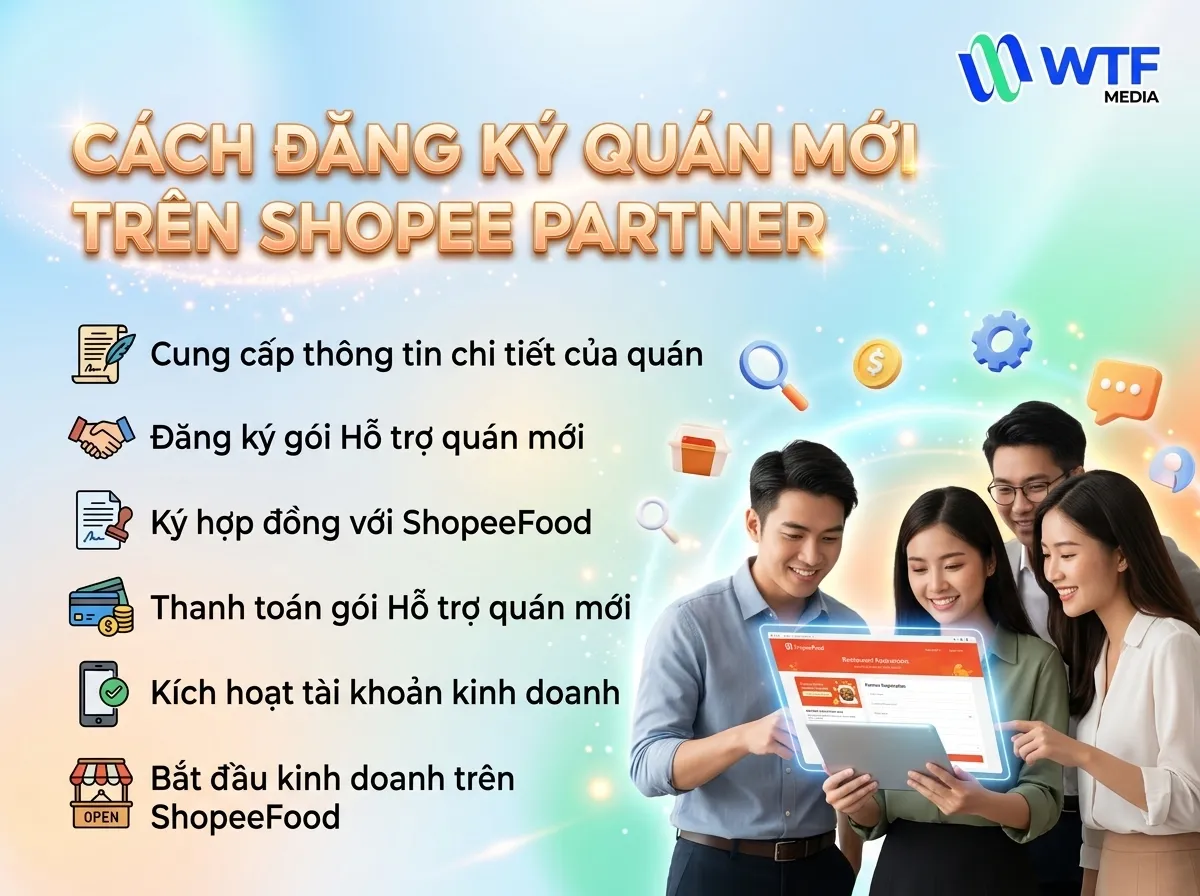 Hướng dẫn đăng ký quán mới trên ShopeeFood