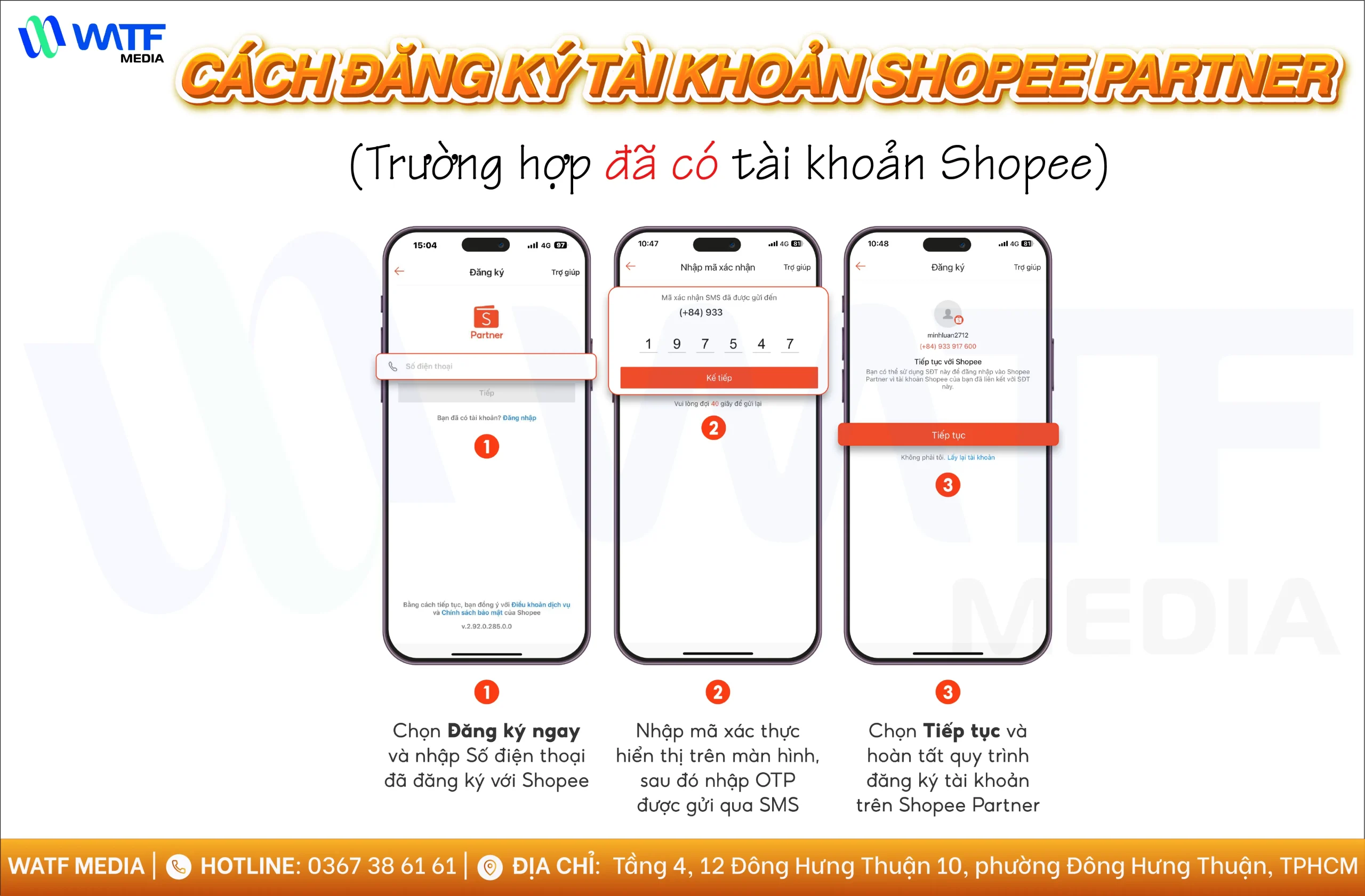 Cách đăng ký tài khoản Shopee Partner nếu đã có sẵn tài khoản Shopee