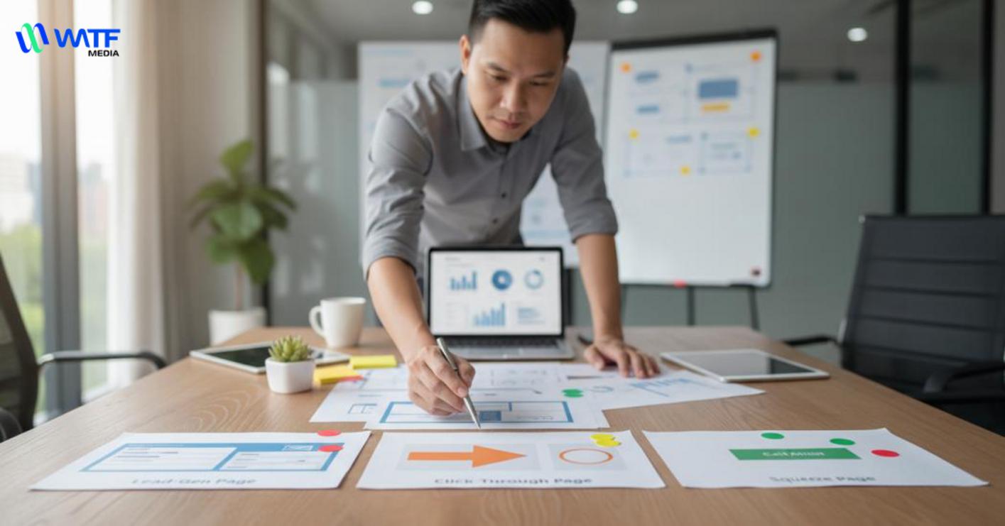 Các dạng landing page phổ biến và mục tiêu ứng dụng Các dạng landing page phổ biến và mục tiêu ứng dụng