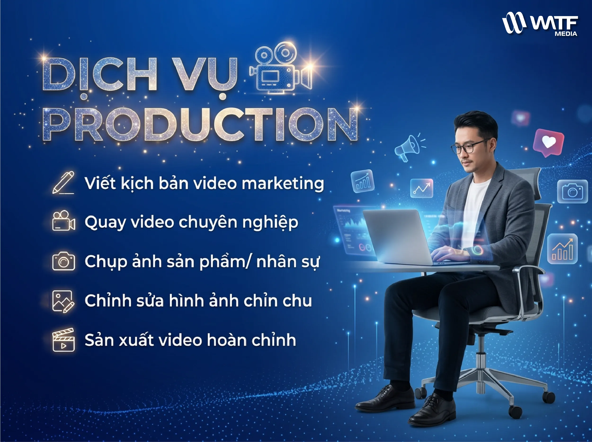 Dịch vụ Production giúp doanh nghiệp xây dựng nội dung hình ảnh và video chuyên nghiệp, tăng khả năng tiếp cận Dịch vụ Production giúp doanh nghiệp xây dựng nội dung hình ảnh và video chuyên nghiệp, tăng khả năng tiếp cận