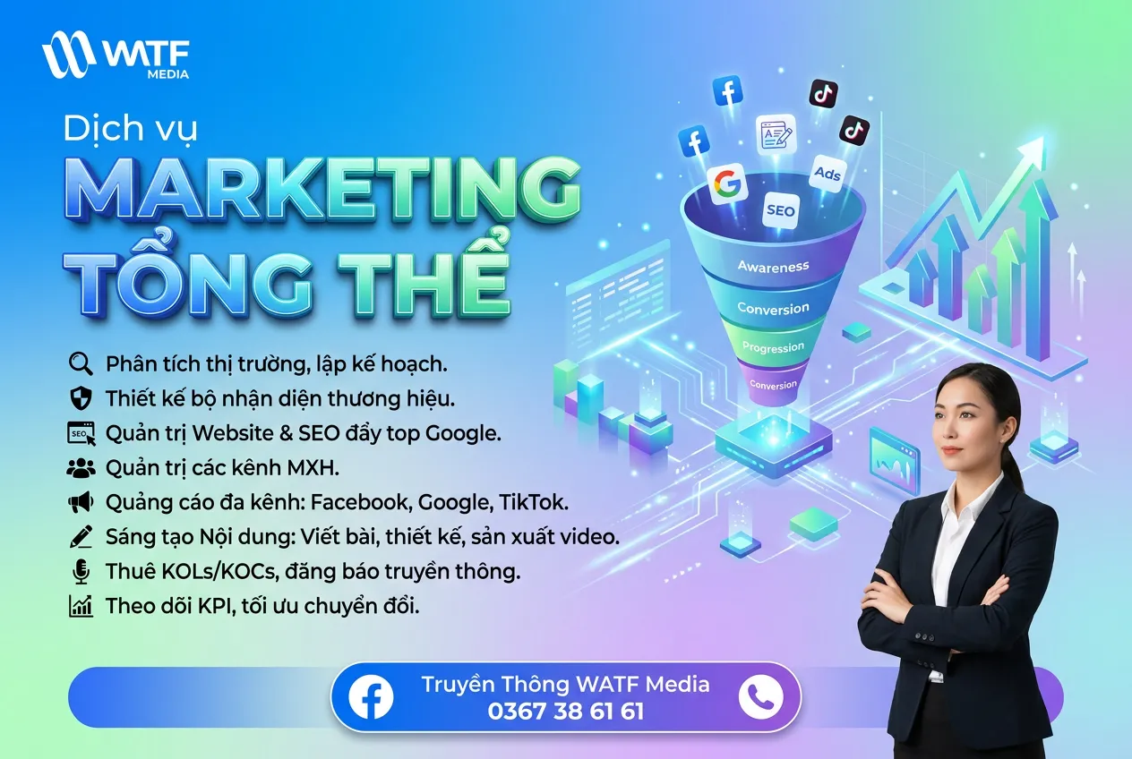 Dịch vụ Truyền thông tổng thể giúp doanh nghiệp phủ sóng đa kênh và tăng hiệu quả toàn diện Dịch vụ Truyền thông tổng thể giúp doanh nghiệp phủ sóng đa kênh và tăng hiệu quả toàn diện