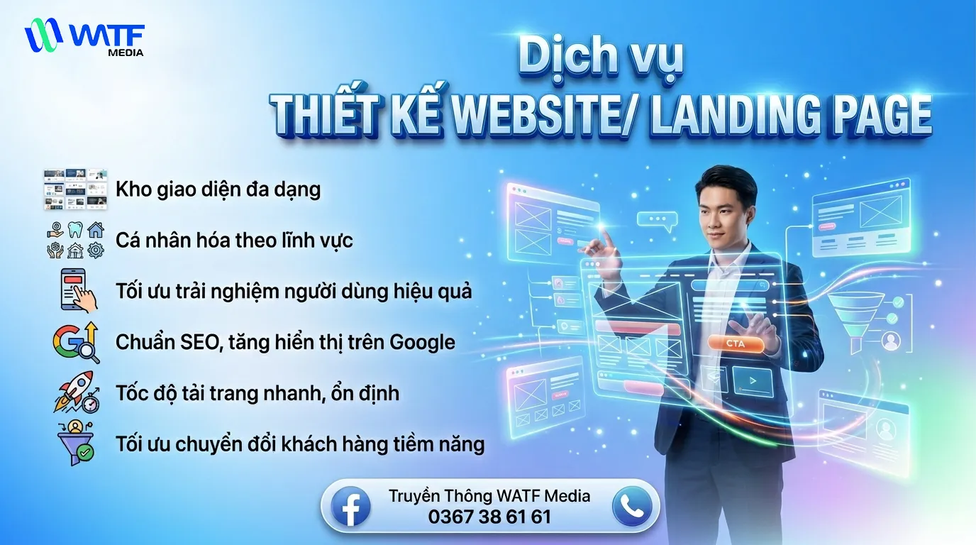 Dịch vụ Thiết kế Website/ Landing Page giúp xây dựng kênh chính thống để giới thiệu sản phẩm/ dịch vụ Dịch vụ Thiết kế Website/ Landing Page giúp xây dựng kênh chính thống để giới thiệu sản phẩm/ dịch vụ
