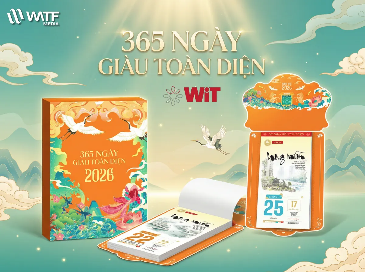 WATF MEDIA thiết kế bộ lịch nghệ thuật truyền tải triết lý sống tích cực