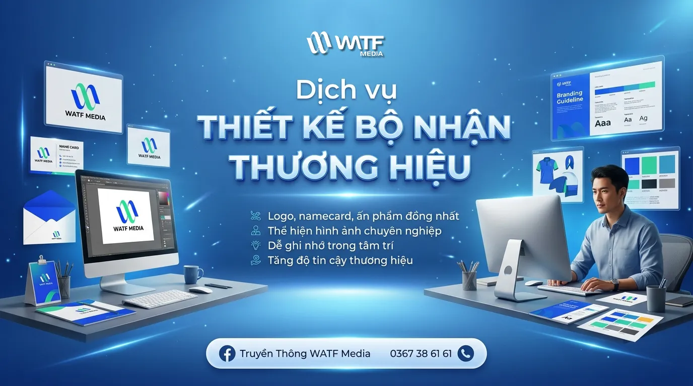 WATF MEDIA xây dựng bộ nhận diện giúp thương hiệu đồng bộ và xây dựng hình ảnh nhất quán