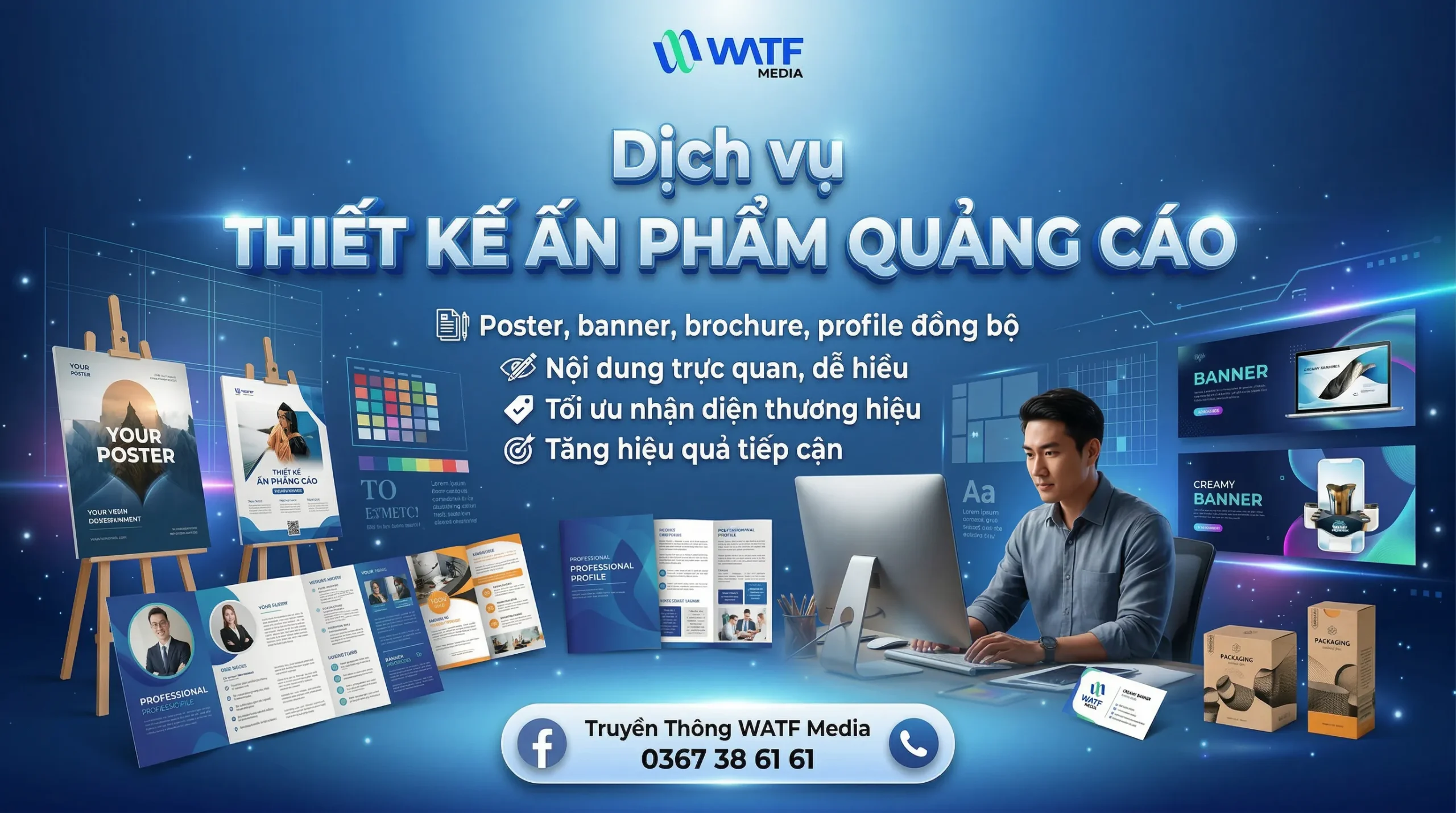 WATF MEDIA thiết kế ấn phẩm quảng cáo sáng tạo, hỗ trợ hiệu quả chiến dịch truyền thông