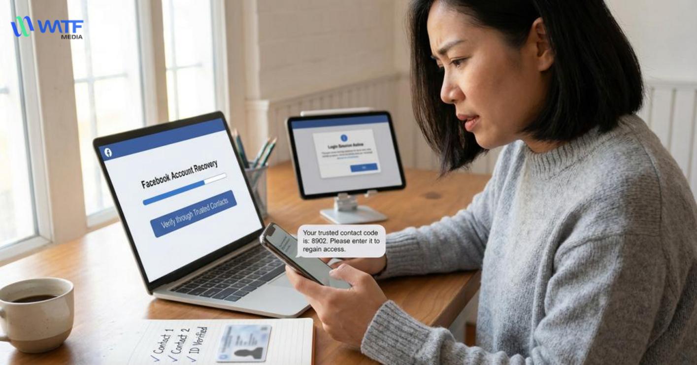 Cách tìm lại mật khẩu facebook khi không còn truy cập email hoặc số điện thoại