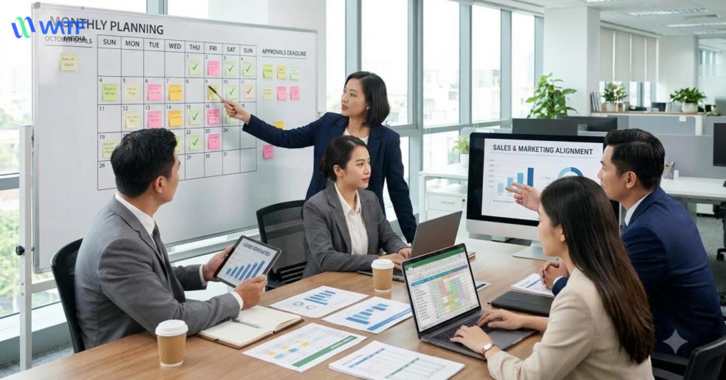 Phối hợp nội bộ hiệu quả và quy trình rõ ràng giúp vận hành phòng marketing thuê ngoài ổn định, minh bạch.