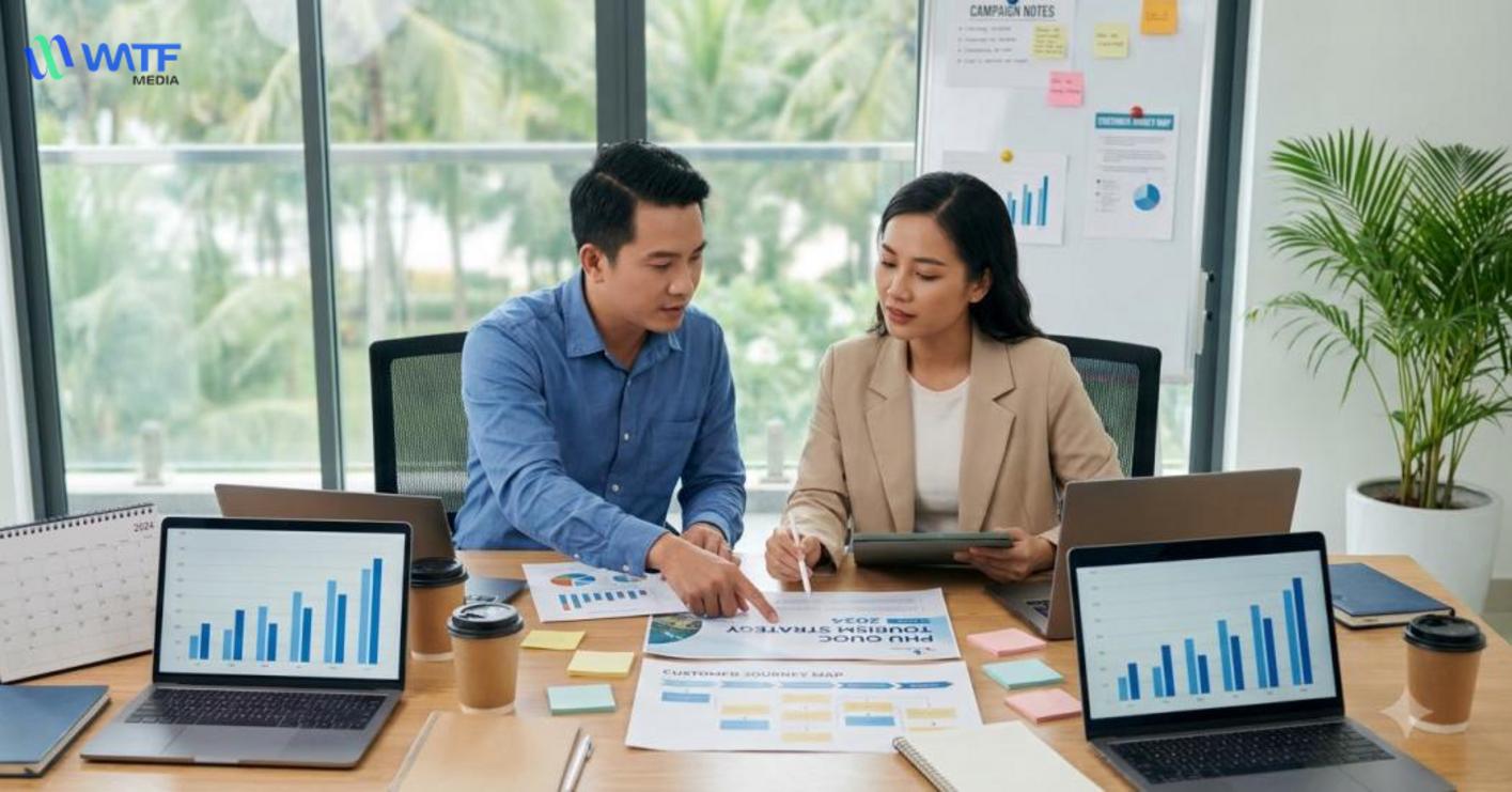 Tư vấn marketing giúp doanh nghiệp Phú Quốc hiểu thị trường, định vị thương hiệu và phân bổ nguồn lực hiệu quả.