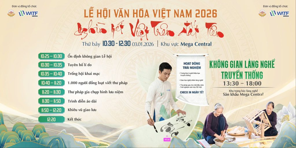 WATF MEDIA ĐỒNG HÀNH CÙNG KDL SUỐI TIÊN TỔ CHỨC LỄ HỘI VĂN HÓA VIỆT NAM 2026 “NGHÌN NÉT VIỆT – TRÊN ĐẤT TIÊN”