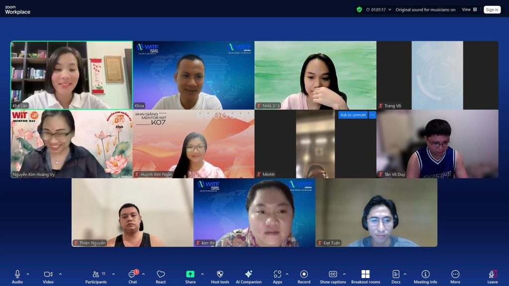 CUỘC HỌP TEAM ONLINE HÀNG TUẦN CỦA WATF – NƠI KẾT NỐI VÀ TRƯỞNG THÀNH