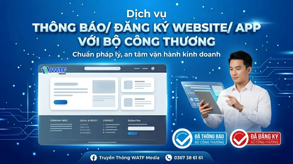 Dịch Vụ Đăng Ký/ Thông Báo Website Với Bộ Công Thương
